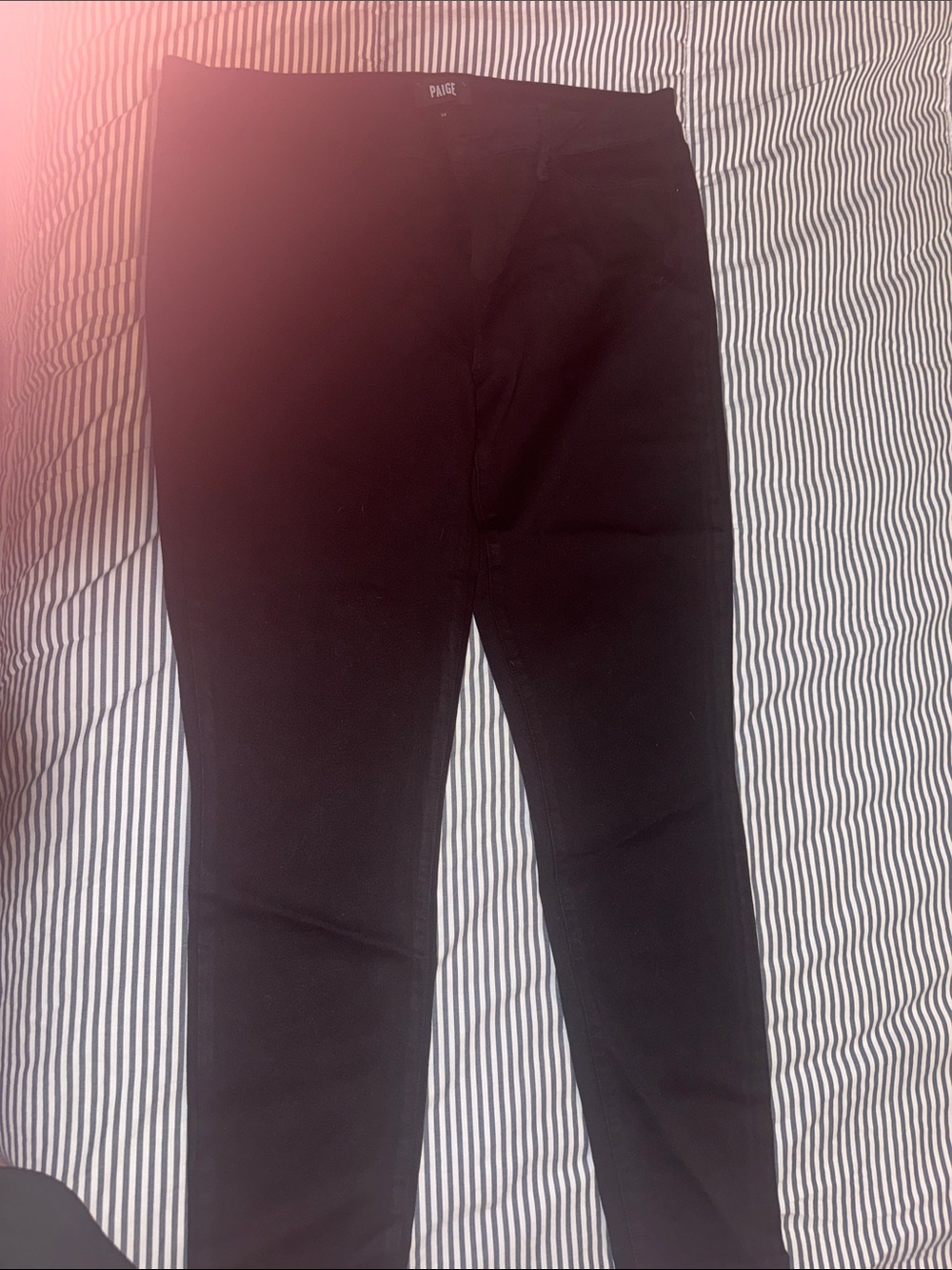 PAIGE Black High-Rise Slim Jeans